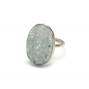 Кольцо флюорит "Овал" 19*26мм