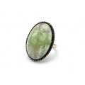 Кольцо флюорит "Овал" 24*33мм