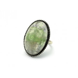 Кольцо флюорит "Овал" 24*33мм Кольцо флюорит "Овал" 24*33мм