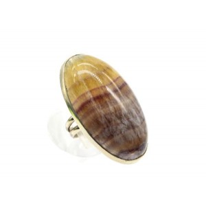 Кольцо из флюорита "Овал" 27*48мм