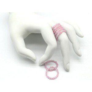 Колечко на резинке из фианитов цвет розовый (иск.) Колечко на резинке из фианитов цвет розовый (иск.)