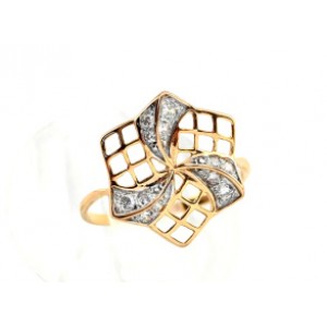 Кольцо с925 позолота и фианитами 14*15мм , 1,4гр. (иск.) Кольцо с925 позолота и фианитами 14*15мм , 1,4гр. (иск.)