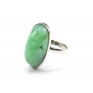 Кольцо хризопраз 12*23мм.