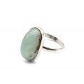 Кольцо хризопраз "Овал" 10*18мм.