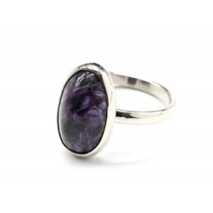 Кольцо чароит 10*16мм