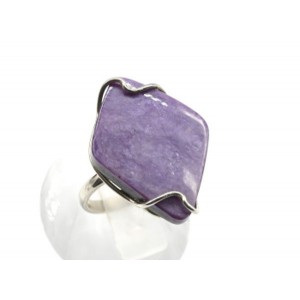 Кольцо чароит 18*25мм