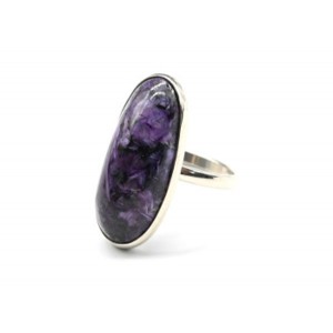 Кольцо чароит 13*28мм Кольцо чароит 13*28мм