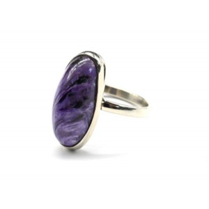 Кольцо чароит 10*21мм Кольцо чароит 10*21мм