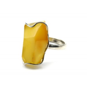 Кольцо янтарь 12*20мм