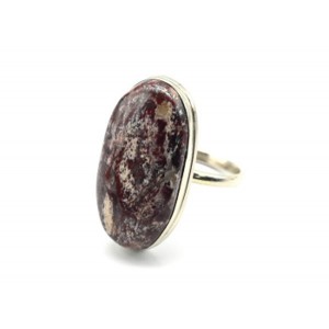 Кольцо яшма уральская 15*27мм