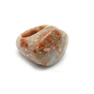 Кольцо перстень Рис 23*30мм из яшмы с гранями