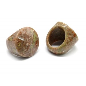 Кольцо перстень Круг 33мм из яшмы с гранями Кольцо перстень Круг 33мм из яшмы с гранями