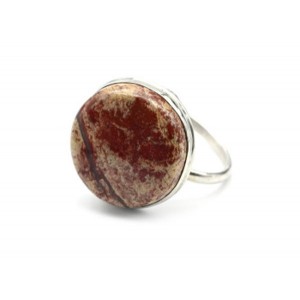 Кольцо яшма 19мм