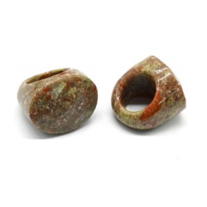 Кольцо перстень Овал 26*32мм из яшмы с гранями Кольцо перстень Овал 26*32мм из яшмы с гранями