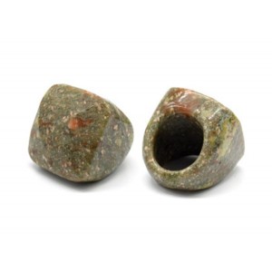 Кольцо перстень Квадрат 28мм из яшмы с гранями