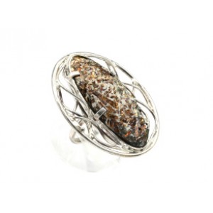 Кольцо астрофиллит 34*42мм