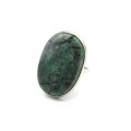 Кольцо лиственит "Овал" 22*32мм
