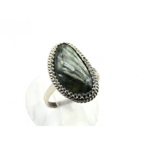 Кольцо серафинит "Грация" 13*23мм