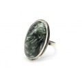 Кольцо серафинит "Овал" 19*31мм.