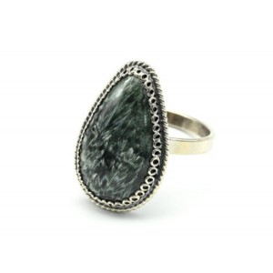 Кольцо серафинит "Капля" 15*24мм