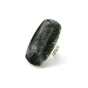 Кольцо серафинит "Прямоугольник" 26*48мм