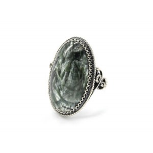 Кольцо серафинит "Овал" 20*32мм