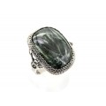 Кольцо серафинит "Грация" 22*30мм