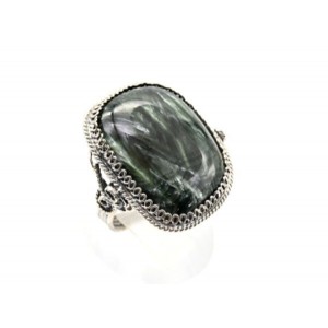 Кольцо серафинит "Грация" 22*30мм