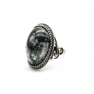 Кольцо серафинит "Грация" 19*28мм