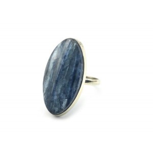 Кольцо кианит "Овал" 17*32мм