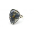 Кольцо с кианитом "Грация" 17*22мм