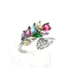 Кольцо веточка 18*15мм цвет ассорти (иск.)