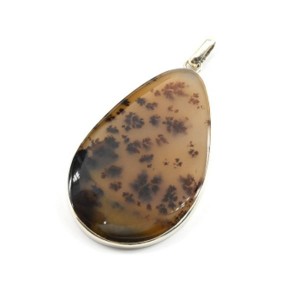 Кулон агат моховой 32*51мм.