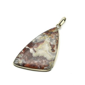 Кулон агат "Грация" 30*50мм.