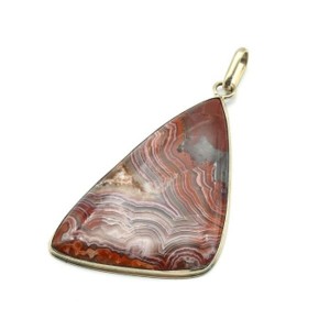 Кулон агат "Грация" 30*49мм.