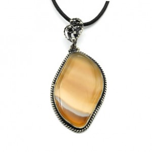 Кулон агат 28*46мм