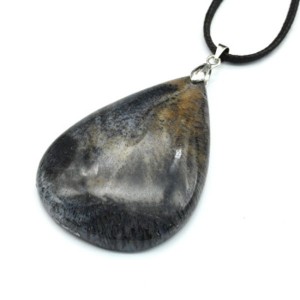 Кулон из мохового агата "Капля" 37*52мм, вес 25,5г