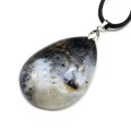 Кулон из мохового агата "Капля" 28*41мм, вес 16,1г.
