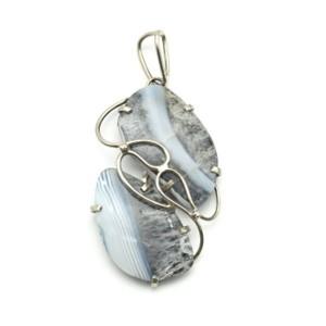 Кулон из агата тиманского 32*50мм.