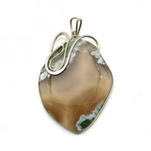 Кулон агат Иджеванский 47*65мм. Кулон агат Иджеванский 47*65мм.