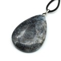 Кулон из мохового агата "Капля" 39*57мм, вес 29,3г