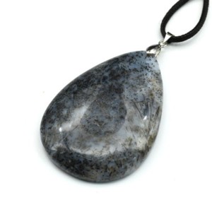 Кулон из мохового агата "Капля" 39*57мм, вес 29,3г