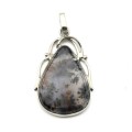Кулон с агатом моховым 28*38мм.