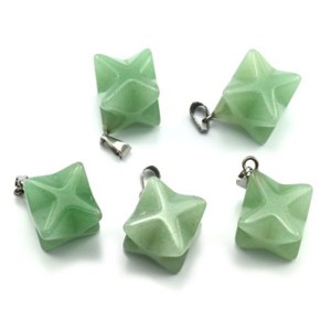 Кулон меркаба 13*13мм из авантюрина зеленого (иск.) Кулон меркаба 13*13мм из авантюрина зеленого (иск.)