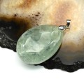 Кулон из пренита "Капля" 26*34мм, вес 13,2г