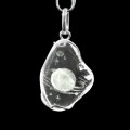 Кулон горный хрусталь резьба 22*31мм.