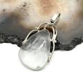 Кулон горный хрусталь 24*37мм.