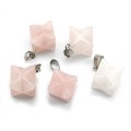 Кулон меркаба 13*13мм из розового кварца Кулон меркаба 13*13мм из розового кварца