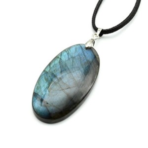 Кулон из лабрадорита "Овал" 24*46мм, вес 13,2 г