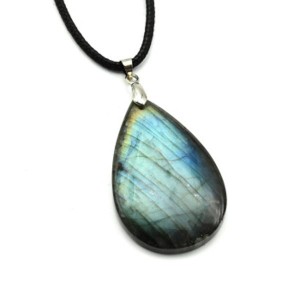 Кулон из лабрадорита "Капля" 26*41, вес 10,6г